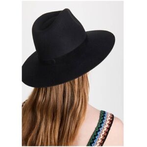 Free People Lack Of Color 100% Australian Wool Hat in Black